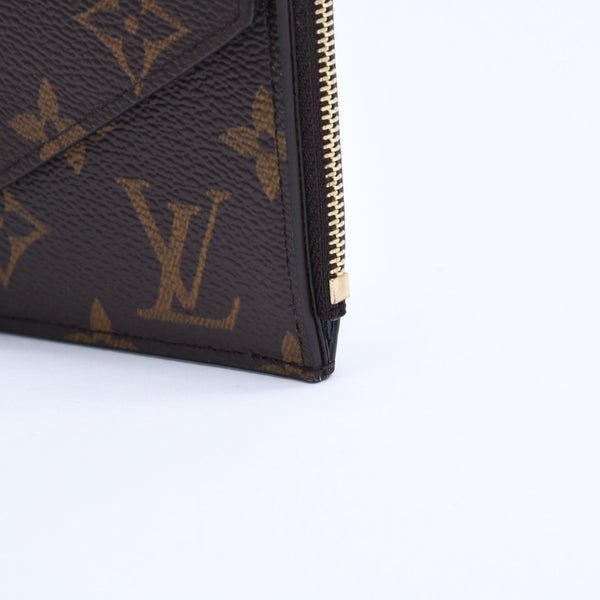 Very Good Condition LOUIS VUITTON Porto Cult Recto Verso Coin Case M69431 Monogram Canvas Brown Black Gold Hardware Used 4a007908