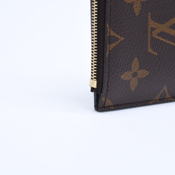 Very Good Condition LOUIS VUITTON Porto Cult Recto Verso Coin Case M69431 Monogram Canvas Brown Black Gold Hardware Used 4a007908