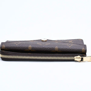 Very Good Condition LOUIS VUITTON Porto Cult Recto Verso Coin Case M69431 Monogram Canvas Brown Black Gold Hardware Used 4a007908
