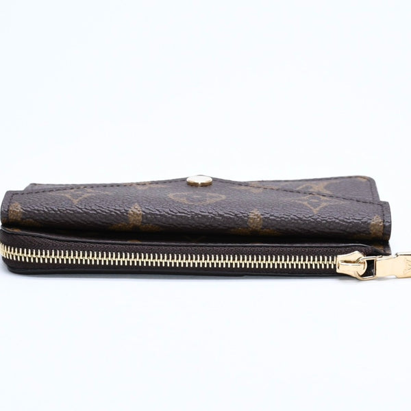Very Good Condition LOUIS VUITTON Porto Cult Recto Verso Coin Case M69431 Monogram Canvas Brown Black Gold Hardware Used 4a007908