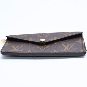 Very Good Condition LOUIS VUITTON Porto Cult Recto Verso Coin Case M69431 Monogram Canvas Brown Black Gold Hardware Used 4a007908