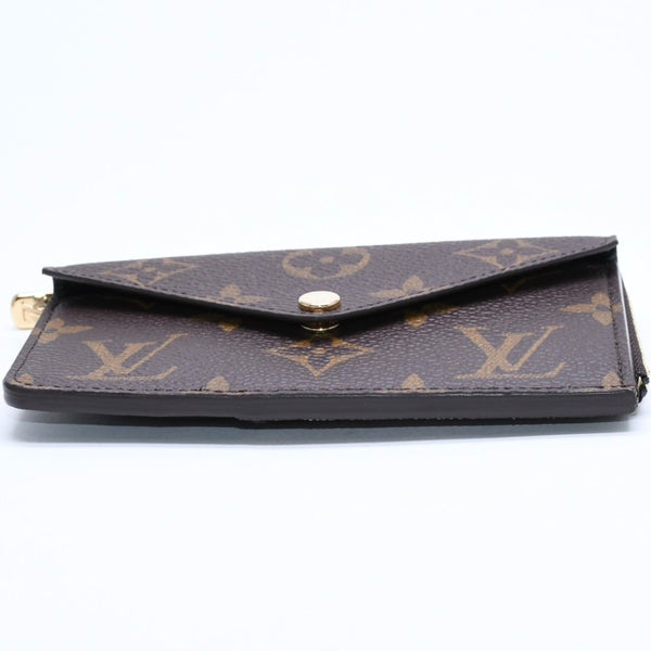 Very Good Condition LOUIS VUITTON Porto Cult Recto Verso Coin Case M69431 Monogram Canvas Brown Black Gold Hardware Used 4a007908