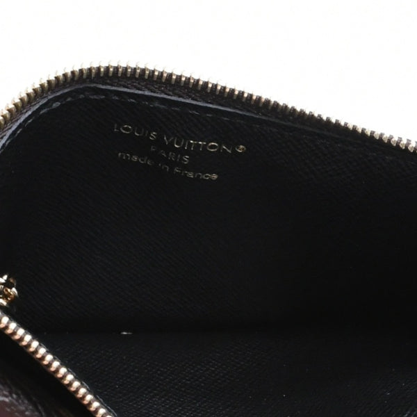 Very Good Condition LOUIS VUITTON Porto Cult Recto Verso Coin Case M69431 Monogram Canvas Brown Black Gold Hardware Used 4a007908