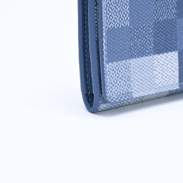 New and unused LOUIS VUITTON Amberop Carte de Visit Card Case M2A103 Monogram Damoflage Indigo Blue Used 4a007909