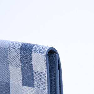 New and unused LOUIS VUITTON Amberop Carte de Visit Card Case M2A103 Monogram Damoflage Indigo Blue Used 4a007909