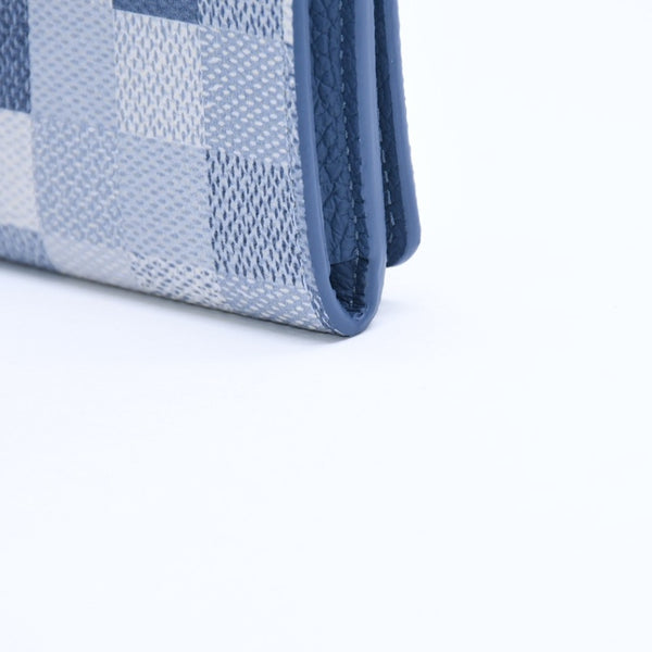 New and unused LOUIS VUITTON Amberop Carte de Visit Card Case M2A103 Monogram Damoflage Indigo Blue Used 4a007909