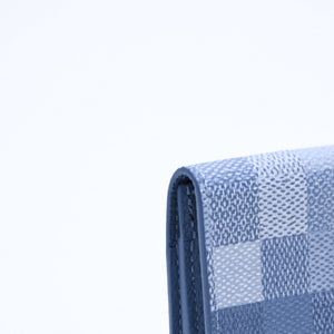 New and unused LOUIS VUITTON Amberop Carte de Visit Card Case M2A103 Monogram Damoflage Indigo Blue Used 4a007909