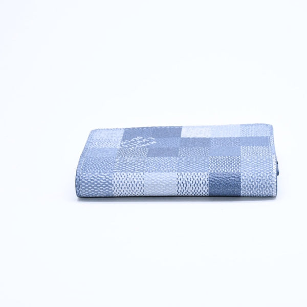 New and unused LOUIS VUITTON Amberop Carte de Visit Card Case M2A103 Monogram Damoflage Indigo Blue Used 4a007909