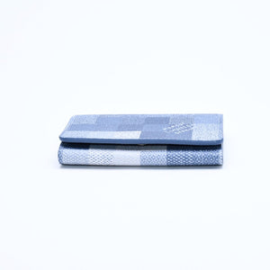 New and unused LOUIS VUITTON Amberop Carte de Visit Card Case M2A103 Monogram Damoflage Indigo Blue Used 4a007909