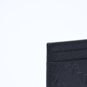 新品同様品 LOUIS VUITTON ルイヴィトン カードケース アンプラント ポルトカルト LVチャーム M82132 ノワール ブラック ゴールド金具 中古 4a007910