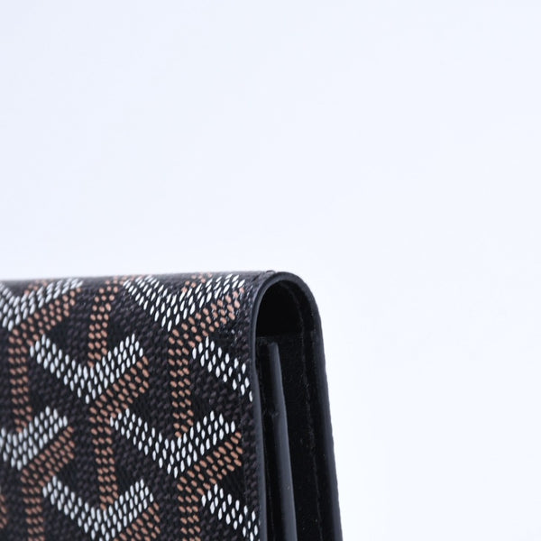 Very good condition GOYARD Malsherbe Card Case Brown Black PVC Leather MALESHPMLTY01CL01X Used 4a007906