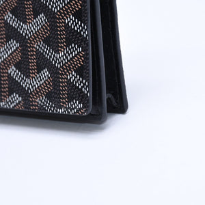 Very good condition GOYARD Malsherbe Card Case Brown Black PVC Leather MALESHPMLTY01CL01X Used 4a007906