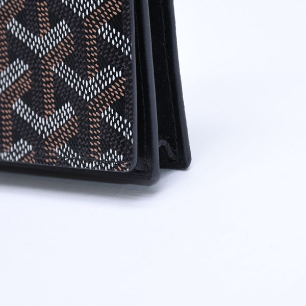 Very good condition GOYARD Malsherbe Card Case Brown Black PVC Leather MALESHPMLTY01CL01X Used 4a007906
