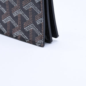 Very good condition GOYARD Malsherbe Card Case Brown Black PVC Leather MALESHPMLTY01CL01X Used 4a007906