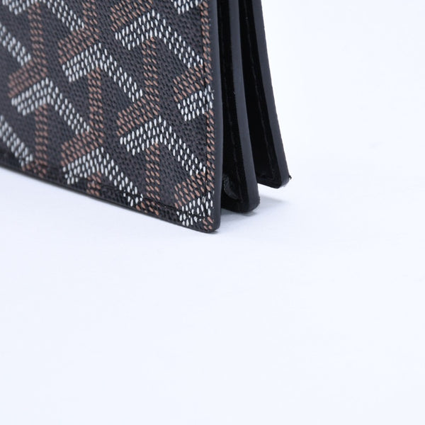 Very good condition GOYARD Malsherbe Card Case Brown Black PVC Leather MALESHPMLTY01CL01X Used 4a007906