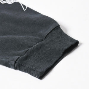 新品未使用 クロムハーツ sopo&water T- Shirt 長袖シャツ スクロールラベル クロス ヴィンテージ加工 プリント ブラック 中古 4a008366