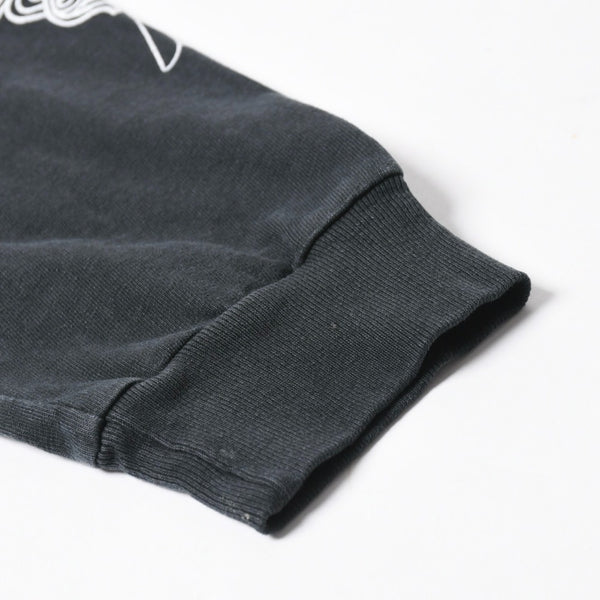 新品未使用 クロムハーツ sopo&water T- Shirt 長袖シャツ スクロールラベル クロス ヴィンテージ加工 プリント ブラック 中古 4a008366