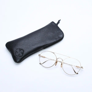 極美品 CHROME HEARTS クロムハーツ PAIRASS メガネ アイウェア メタル ゴールドフレーム 40384777 サイズ53◻︎21-134 中古 4a007915