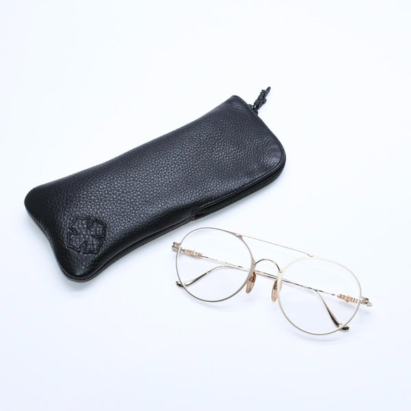 極美品 CHROME HEARTS クロムハーツ PAIRASS メガネ アイウェア メタル ゴールドフレーム 40384777 サイズ53◻︎21-134 中古 4a007915