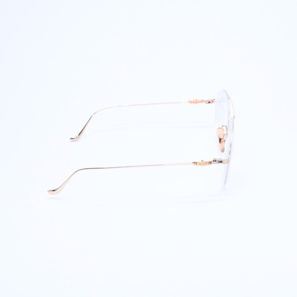 極美品 CHROME HEARTS クロムハーツ PAIRASS メガネ アイウェア メタル ゴールドフレーム 40384777 サイズ53◻︎21-134 中古 4a007915