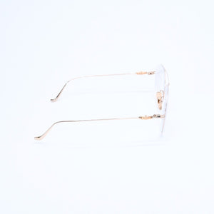 極美品 CHROME HEARTS クロムハーツ PAIRASS メガネ アイウェア メタル ゴールドフレーム 40384777 サイズ53◻︎21-134 中古 4a007915