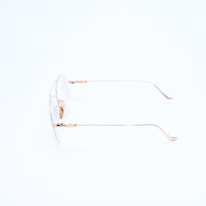 極美品 CHROME HEARTS クロムハーツ PAIRASS メガネ アイウェア メタル ゴールドフレーム 40384777 サイズ53◻︎21-134 中古 4a007915
