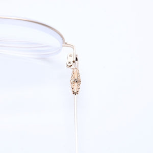 極美品 CHROME HEARTS クロムハーツ PAIRASS メガネ アイウェア メタル ゴールドフレーム 40384777 サイズ53◻︎21-134 中古 4a007915