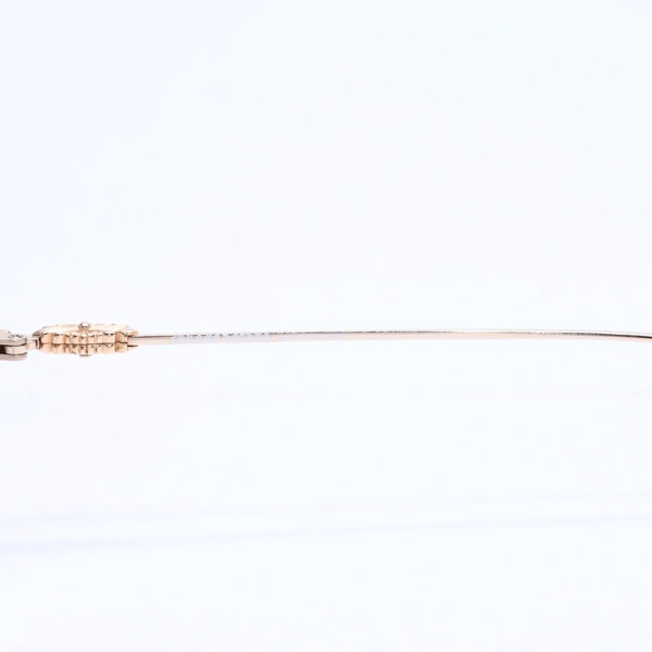 極美品 CHROME HEARTS クロムハーツ PAIRASS メガネ アイウェア メタル ゴールドフレーム 40384777 サイズ53◻︎21-134 中古 4a007915