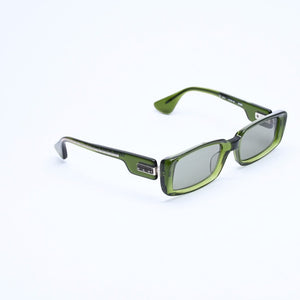 極美品 CHROME HEARTS クロムハーツ サングラス サイズ51□20-143 CH プラス ピラピッド クリアグリーン 中古 4a008365