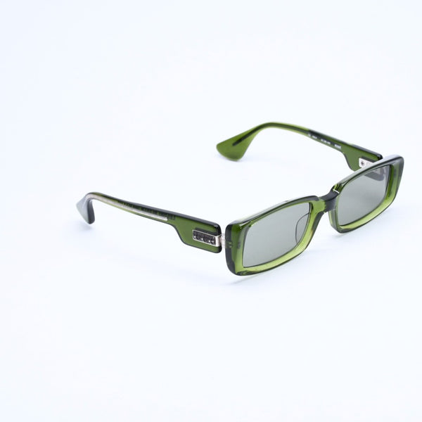 極美品 CHROME HEARTS クロムハーツ サングラス サイズ51□20-143 CH プラス ピラピッド クリアグリーン 中古 4a008365