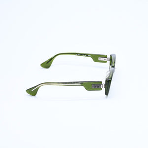 極美品 CHROME HEARTS クロムハーツ サングラス サイズ51□20-143 CH プラス ピラピッド クリアグリーン 中古 4a008365