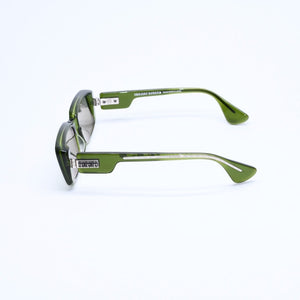 極美品 CHROME HEARTS クロムハーツ サングラス サイズ51□20-143 CH プラス ピラピッド クリアグリーン 中古 4a008365
