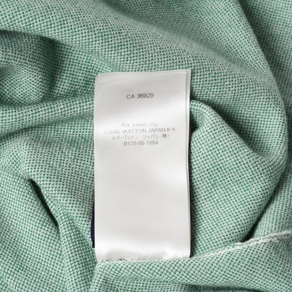 Very Good Condition LOUIS VUITTON 24SS Knit T-shirt RM241 AUR HQN85W Size XL Green White Used 4a008298