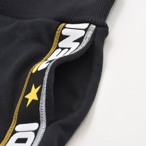 FENDI フェンディ × Fila フィラ Black Knit Logo Band Trim Jogger Pants サイズ40 ブラック イエロー ホワイト FAB156 A6JO 美品 中古 4a008300