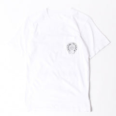 CHROME HEARTS クロムハーツ ホノルル限定 半袖ポケットTシャツ ホースシュー CHロゴ CHシャイン スパイラルロゴ Sサイズ ホワイト 美品 中古 4a008310