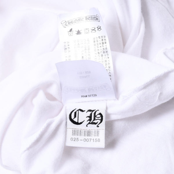 CHROME HEARTS クロムハーツ ホノルル限定 半袖ポケットTシャツ ホースシュー CHロゴ CHシャイン スパイラルロゴ Sサイズ ホワイト 美品 中古 4a008310