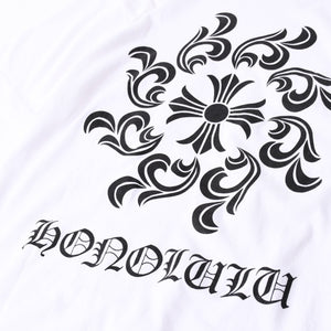 CHROME HEARTS クロムハーツ ホノルル限定 半袖ポケットTシャツ ホースシュー CHロゴ CHシャイン スパイラルロゴ Sサイズ ホワイト 美品 中古 4a008310