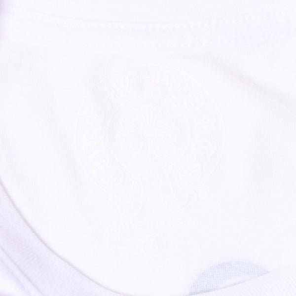 CHROME HEARTS クロムハーツ ホノルル限定 半袖ポケットTシャツ ホースシュー CHロゴ CHシャイン スパイラルロゴ Sサイズ ホワイト 美品 中古 4a008310