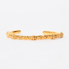 極美品 CHROME HEARTS クロムハーツ 22K SBT BAND BANGLE 22K SBT バンド バングル 重量約33.00g 22k/1998刻印 中古 4a008312
