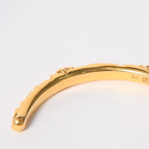 極美品 CHROME HEARTS クロムハーツ 22K SBT BAND BANGLE 22K SBT バンド バングル 重量約33.00g 22k/1998刻印 中古 4a008312