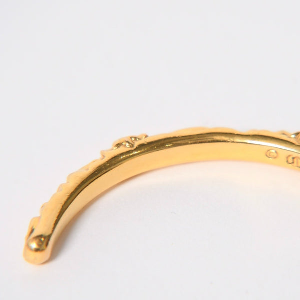 極美品 CHROME HEARTS クロムハーツ 22K SBT BAND BANGLE 22K SBT バンド バングル 重量約33.00g 22k/1998刻印 中古 4a008312