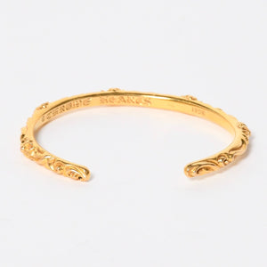 極美品 CHROME HEARTS クロムハーツ 22K SBT BAND BANGLE 22K SBT バンド バングル 重量約33.00g 22k/1998刻印 中古 4a008312
