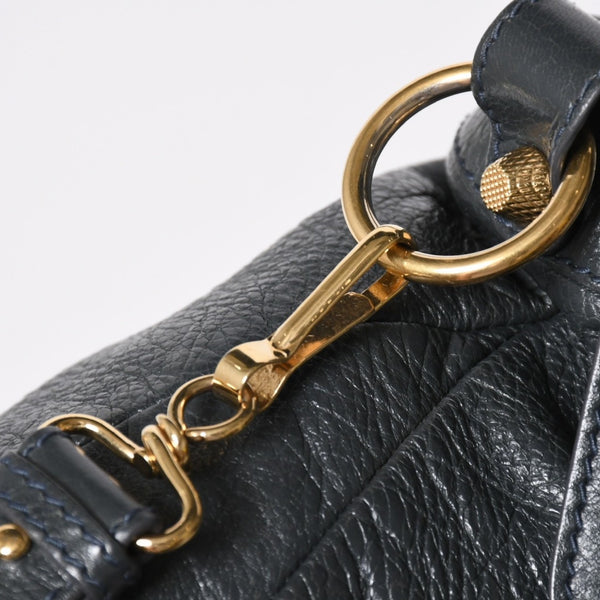 極美品 BALENCIAGA バレンシアガ ザ ファースト ハンドバッグ ショルダーバッグ グレー レザー 285434 ゴールド金具 中古 4a008336