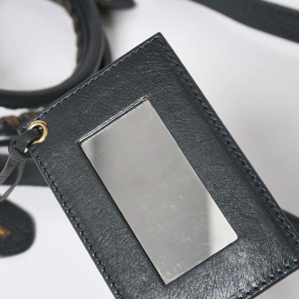 極美品 BALENCIAGA バレンシアガ ザ ファースト ハンドバッグ ショルダーバッグ グレー レザー 285434 ゴールド金具 中古 4a008336