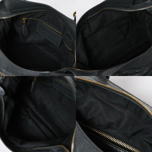 極美品 BALENCIAGA バレンシアガ ザ ファースト ハンドバッグ ショルダーバッグ グレー レザー 285434 ゴールド金具 中古 4a008336