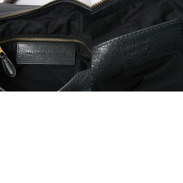極美品 BALENCIAGA バレンシアガ ザ ファースト ハンドバッグ ショルダーバッグ グレー レザー 285434 ゴールド金具 中古 4a008336