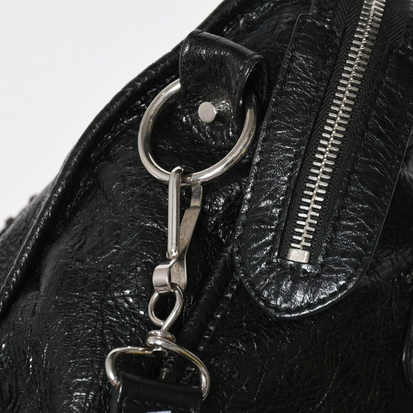 極美品 BALENCIAGA バレンシアガ クラシックシティ ショルダーバッグ 431621 レザー ブラック シルバー金具 中古 4a008318
