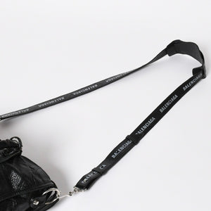 極美品 BALENCIAGA バレンシアガ クラシックシティ ショルダーバッグ 431621 レザー ブラック シルバー金具 中古 4a008318