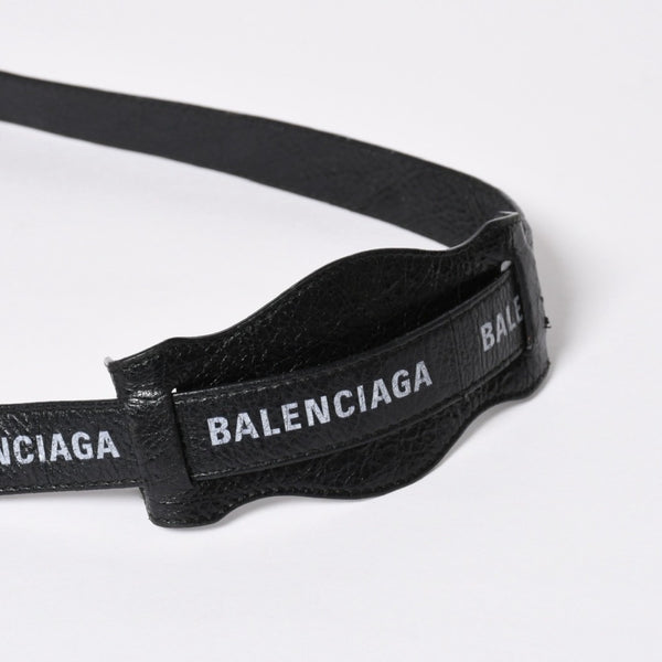 極美品 BALENCIAGA バレンシアガ クラシックシティ ショルダーバッグ 431621 レザー ブラック シルバー金具 中古 4a008318