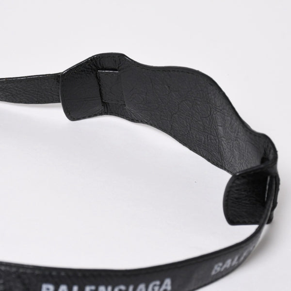 極美品 BALENCIAGA バレンシアガ クラシックシティ ショルダーバッグ 431621 レザー ブラック シルバー金具 中古 4a008318